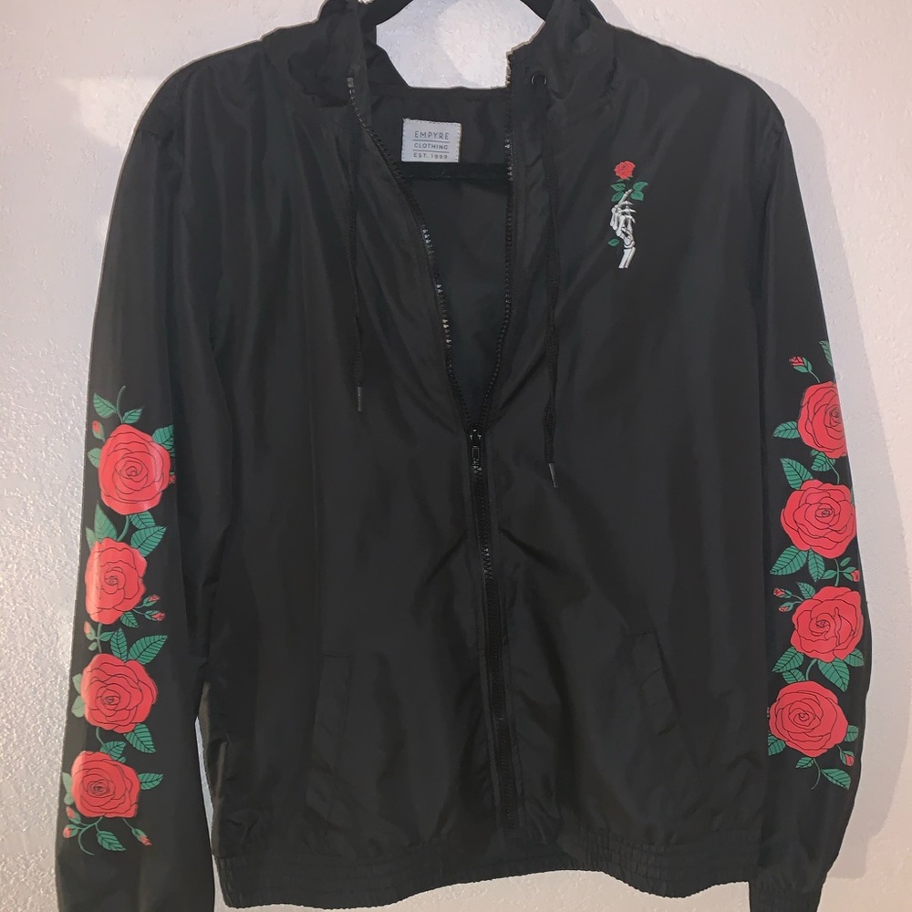 Empyre Keana Rose Black Windbreaker Jacket XL